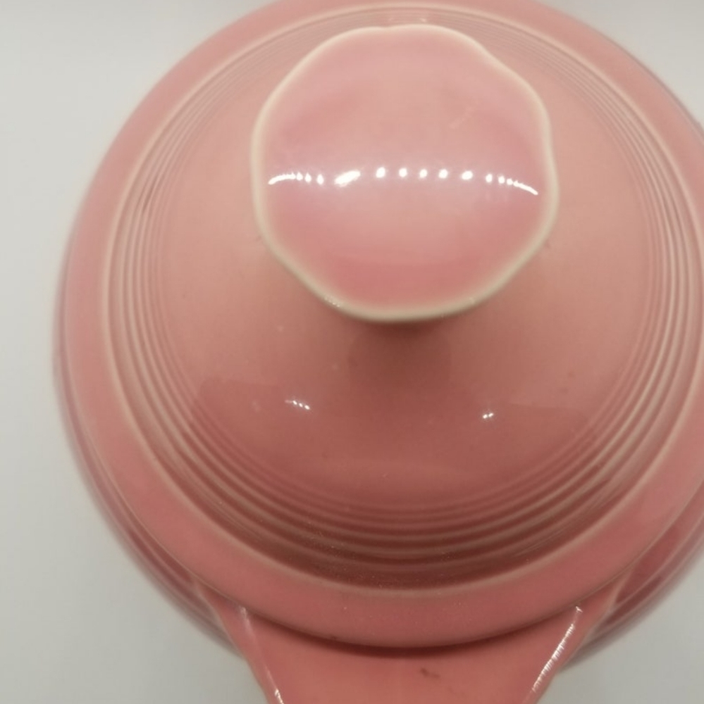 Fiesta Teapot w/ Lid Rose Pink Retired by Homer Laughlin 5 Cups Collectible Pot